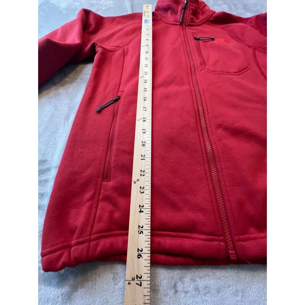 The North Face  Jacket Mens Small Red Full Zip Fleece Softshell Coat